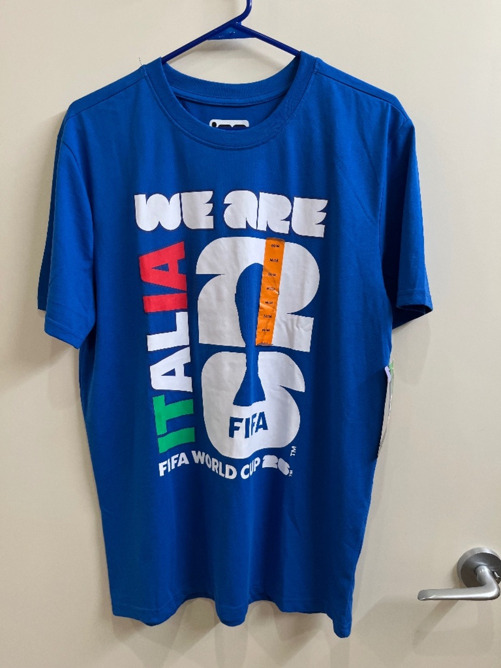 2026 FIFA World Cup Shirt Mens Medium Blue We Are 26 Italia